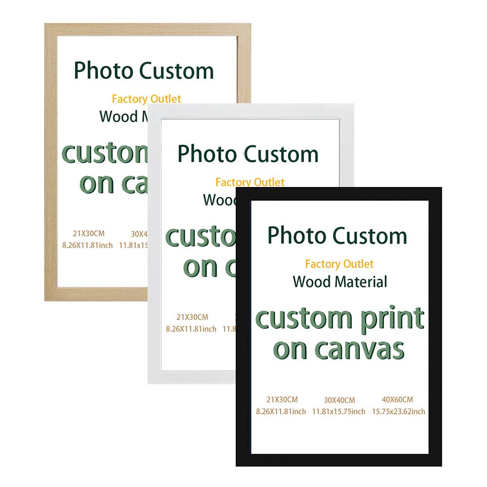 Art Print Framed - Customized canvas painting plus photo frame,high-definition