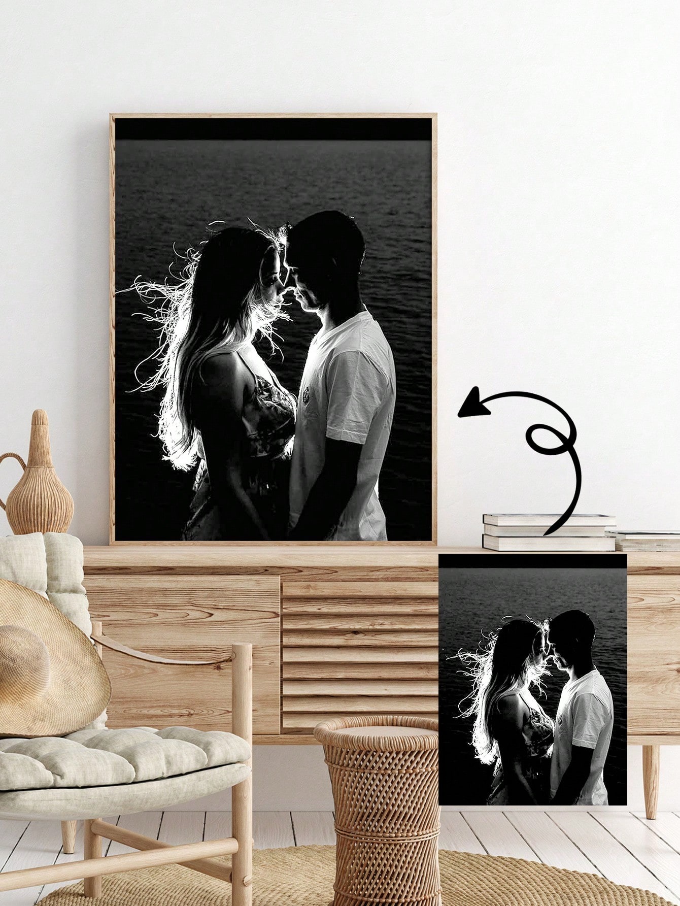 1 Personalized Photo Custom Ca - огляд і ціна Art Print Framed
